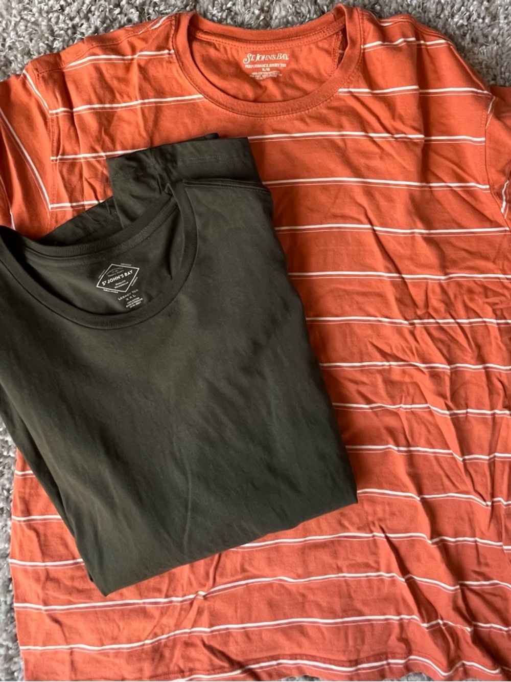 2 St. John's Bay  Men's Crew Neck Shirts